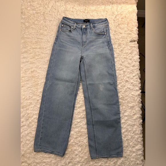 Quince Denim - Quince Wide legs Straight cut Women's Light Wash High-Rise Jeans Size 26